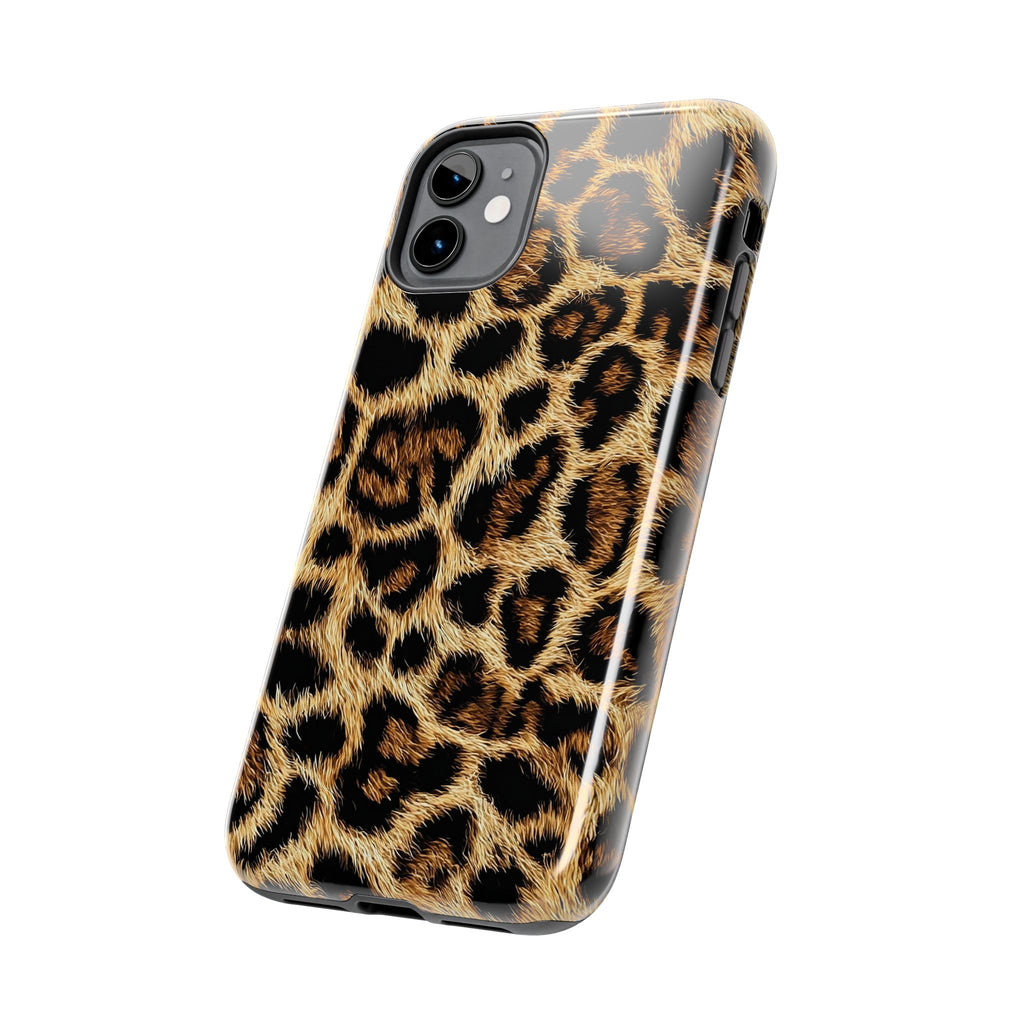 Leopard Print Phone Case | Faux Fur Animal Print iPhone Cover