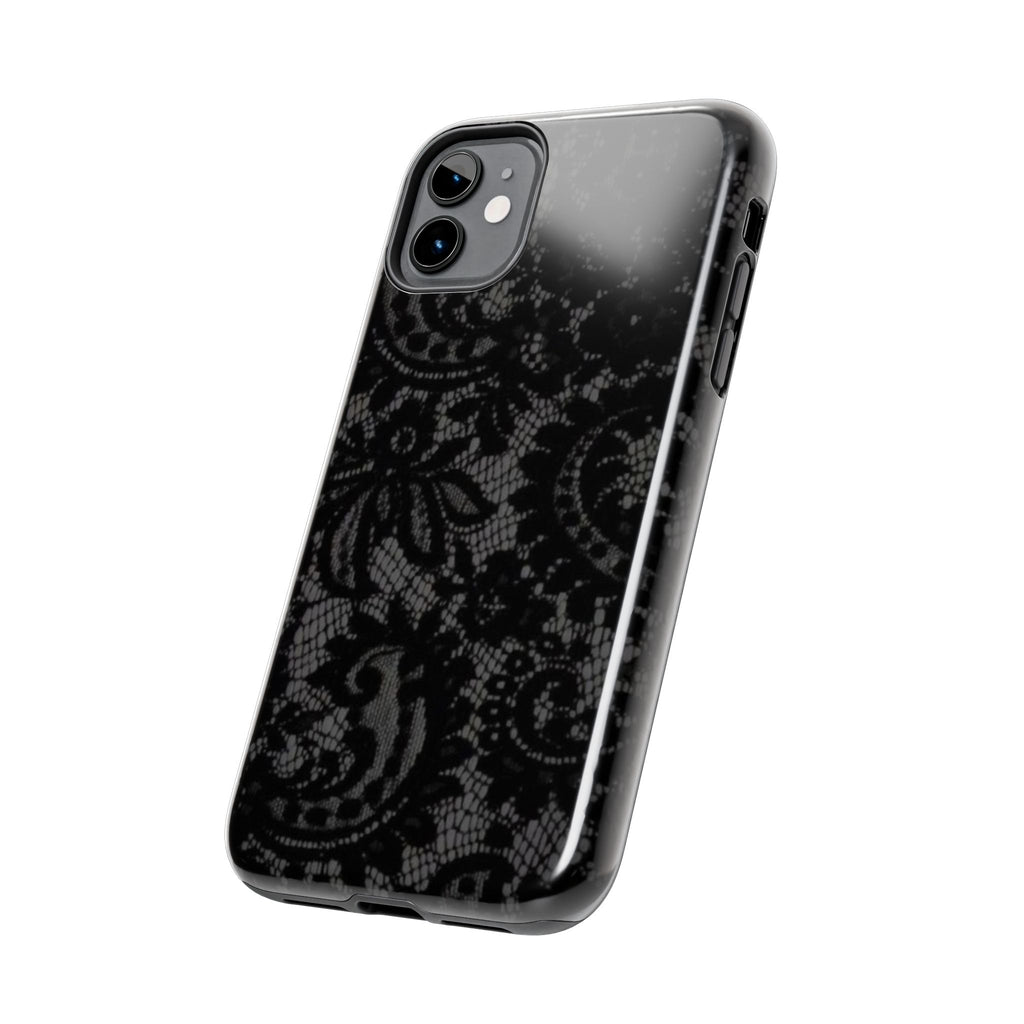 Black Lace Pattern Phone Case | Tough Phone Case
