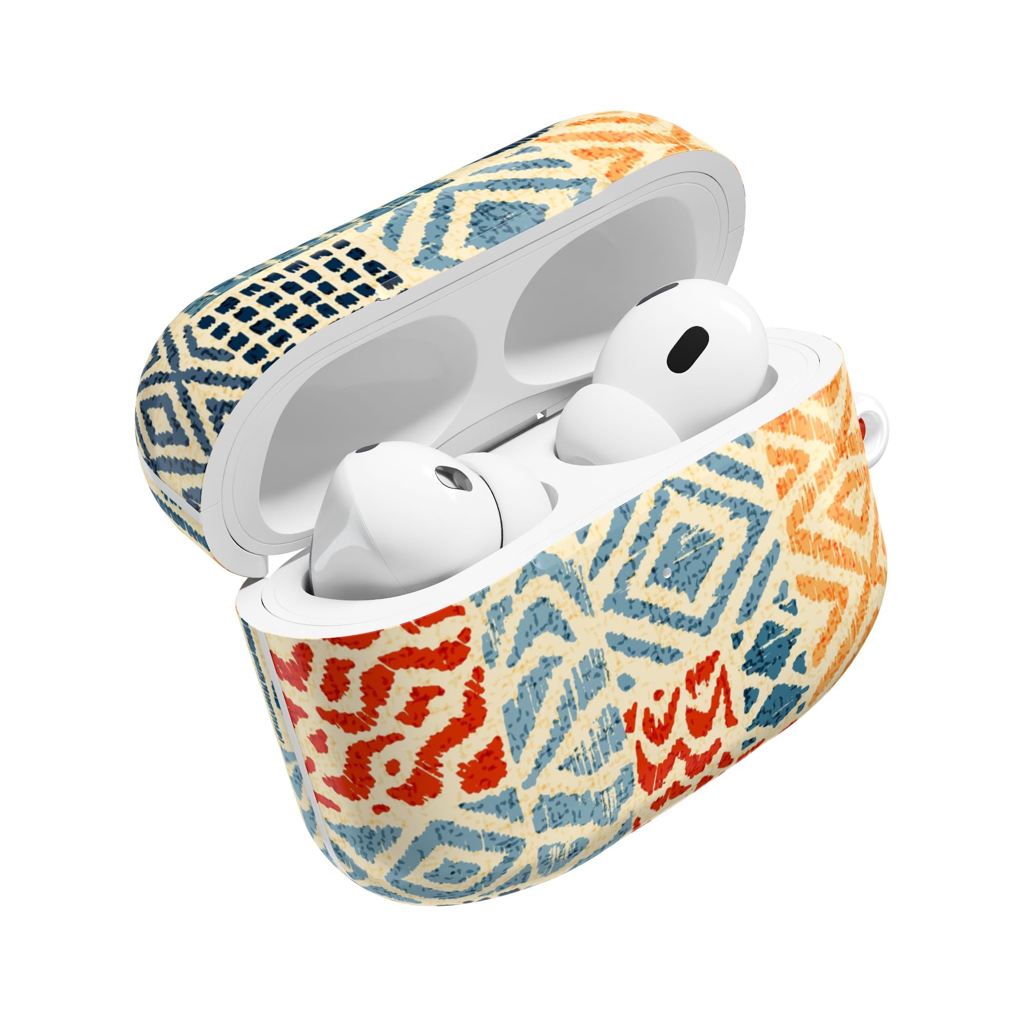 Boho Patchwork Pattern AirPod Case | Tribal Geometric Print