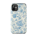 Blue Toile Floral Phone Case | Tough Phone Cases
