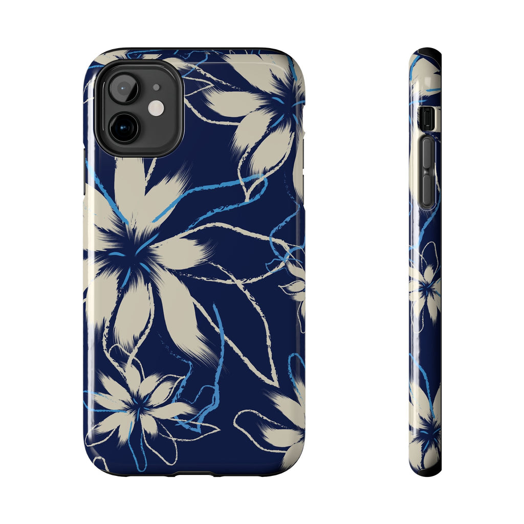 Blue & White Flower | Tough Phone Case