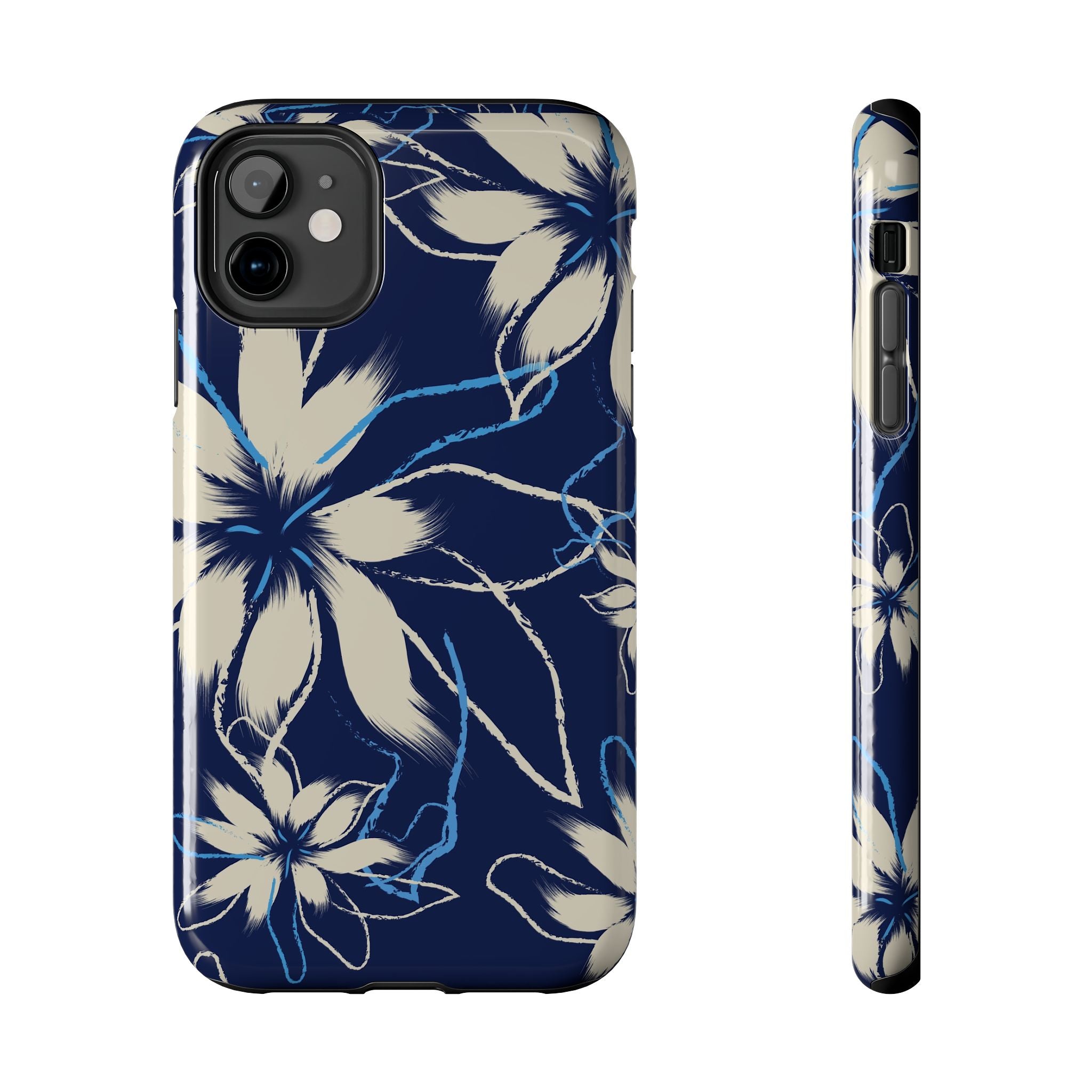Blue & White Flower | Tough Phone Case