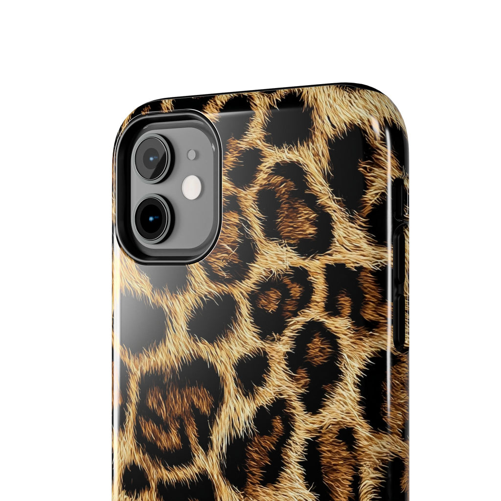 Leopard Print Phone Case | Faux Fur Animal Print iPhone Cover