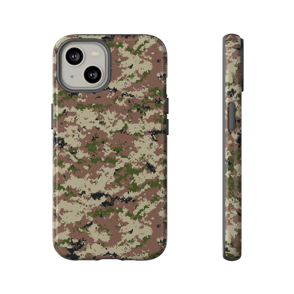 Digital Woodland Camo Tough Cases | Phone Case, Military Camouflage Pattern