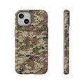 Digital Woodland Camo Tough Cases | Phone Case, Military Camouflage Pattern