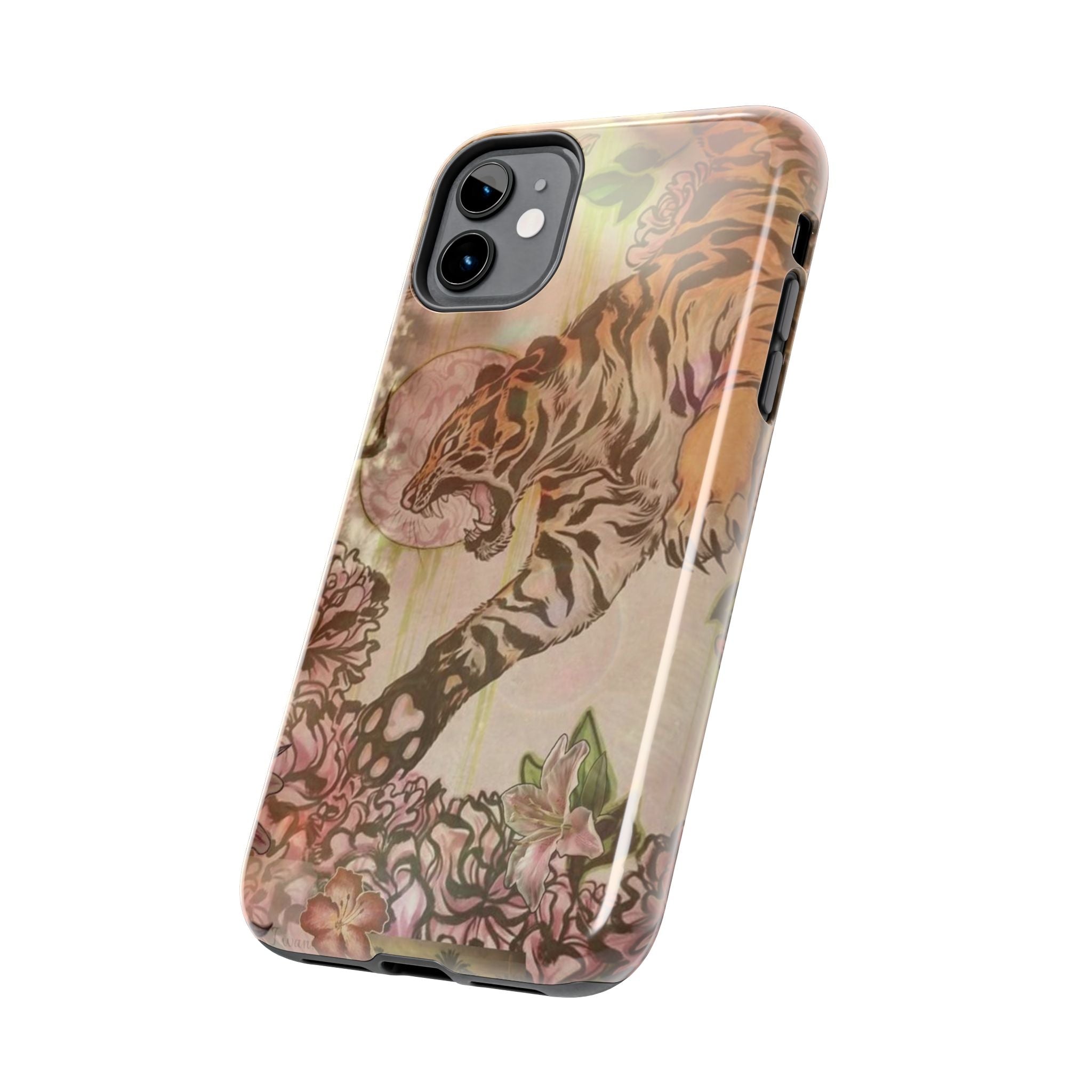 Vintage Floral Tiger Phone Case | Tough Phone Case