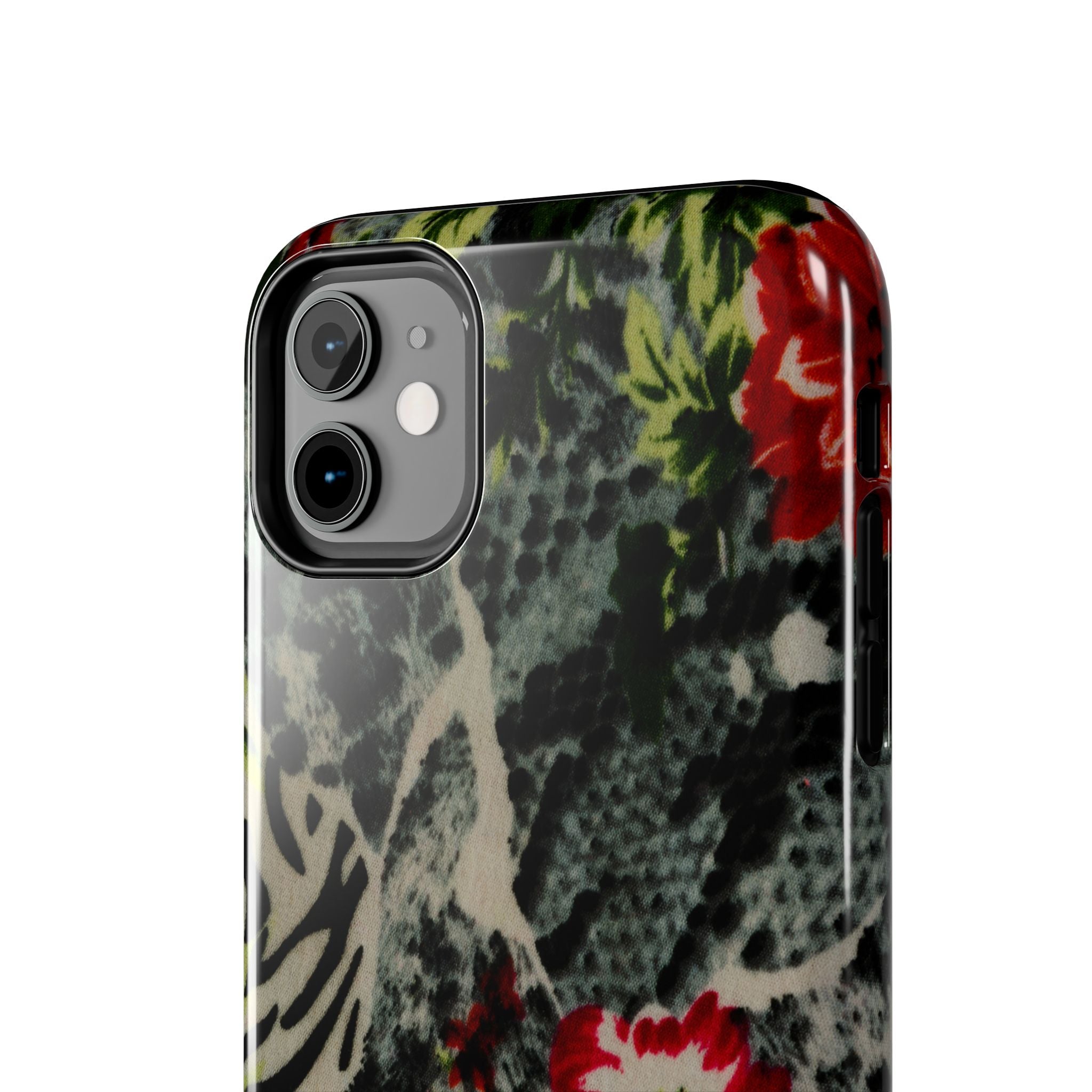Floral Zebra Mix phone case | Tough Phone Cases