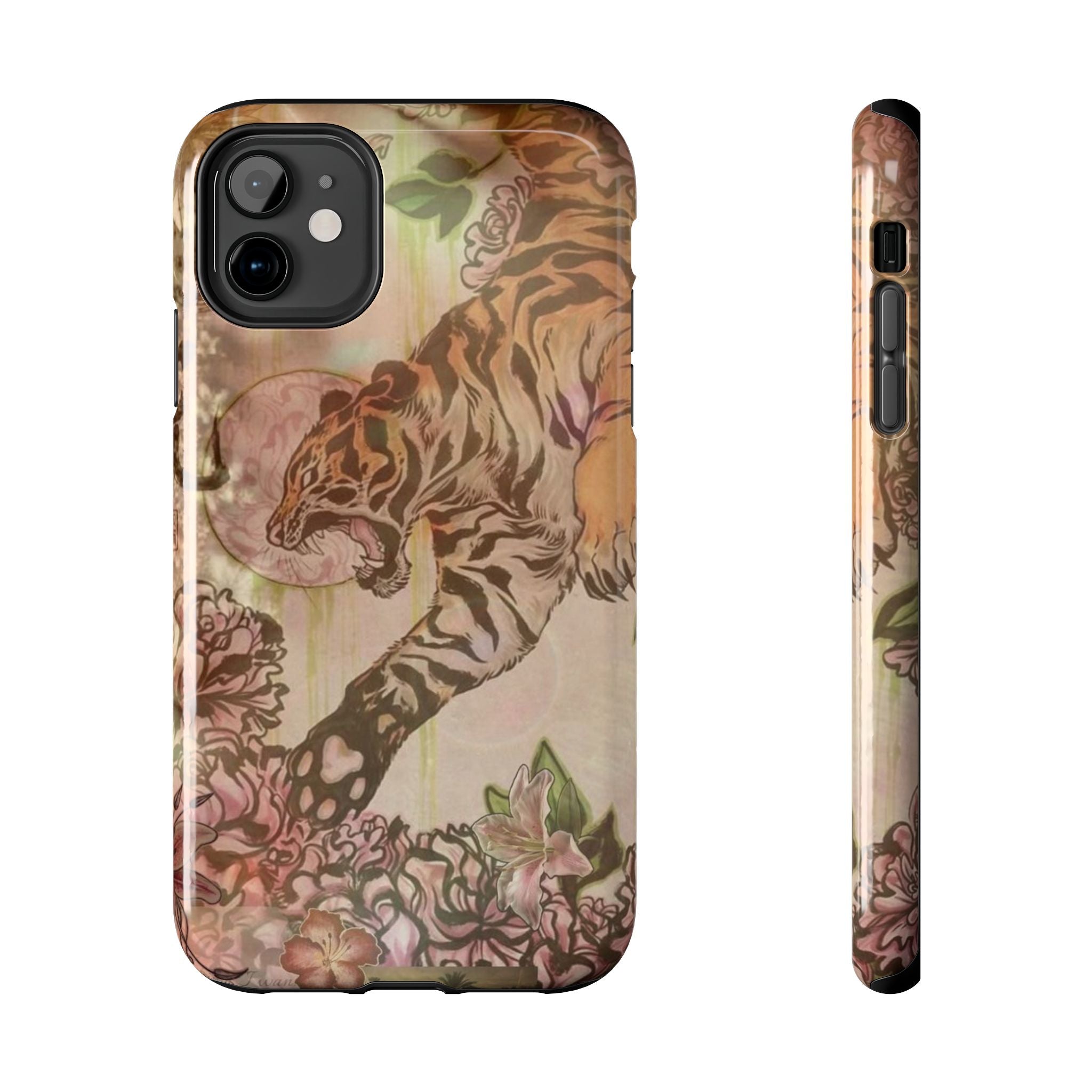 Vintage Floral Tiger Phone Case | Tough Phone Case