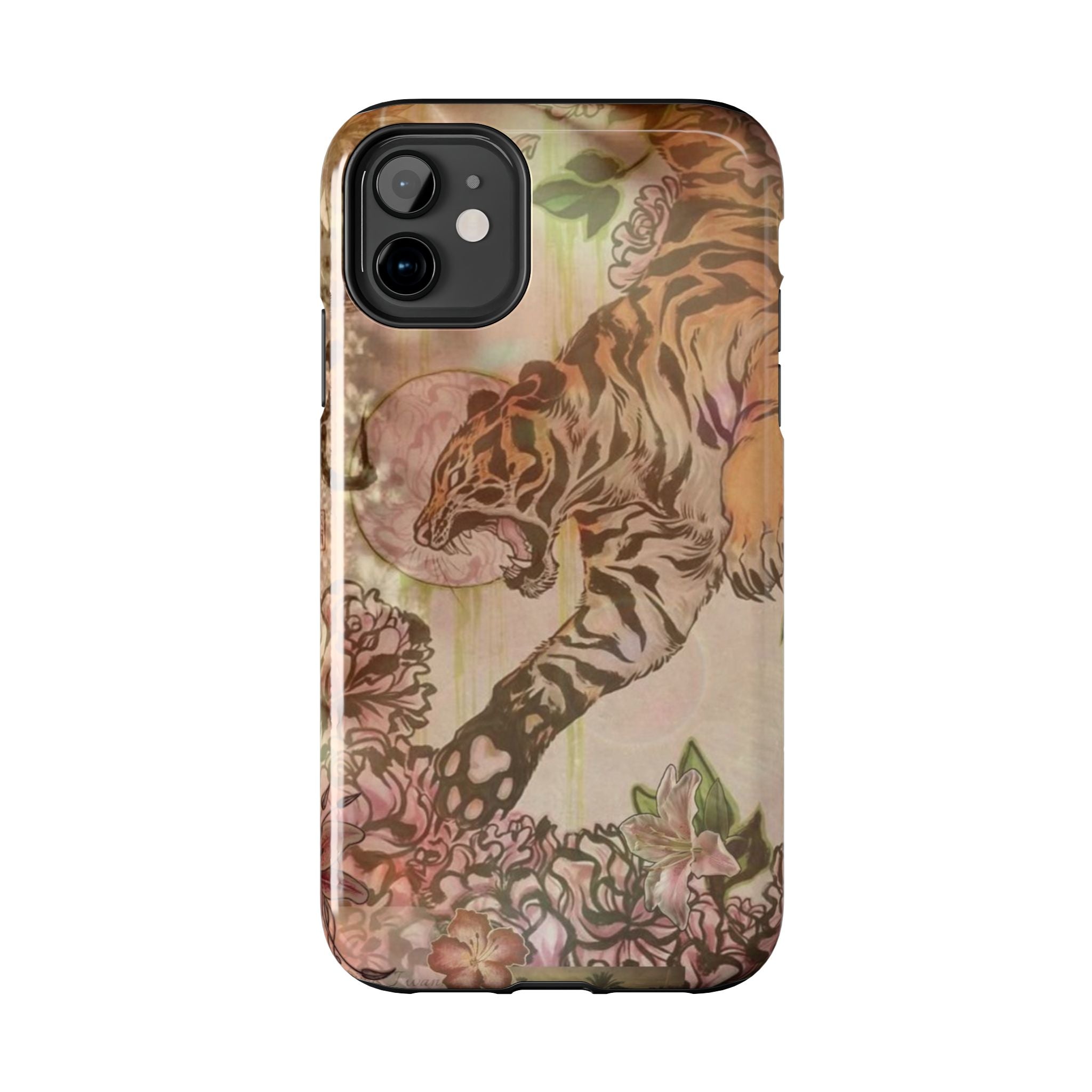 Vintage Floral Tiger Phone Case | Tough Phone Case