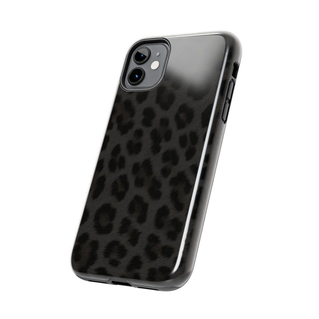 Black Leopard Print Phone Case | Tough Phone Case