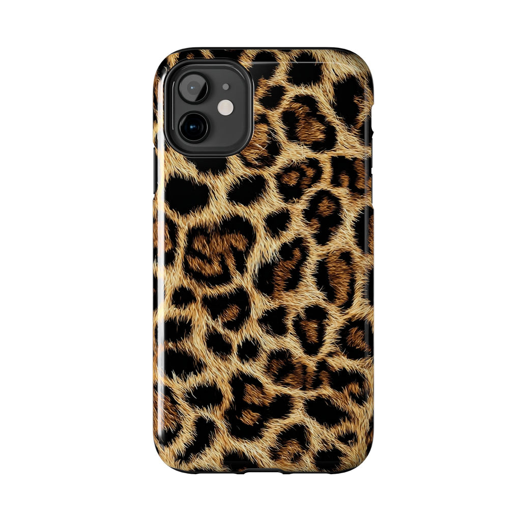 Leopard Print Phone Case | Faux Fur Animal Print iPhone Cover
