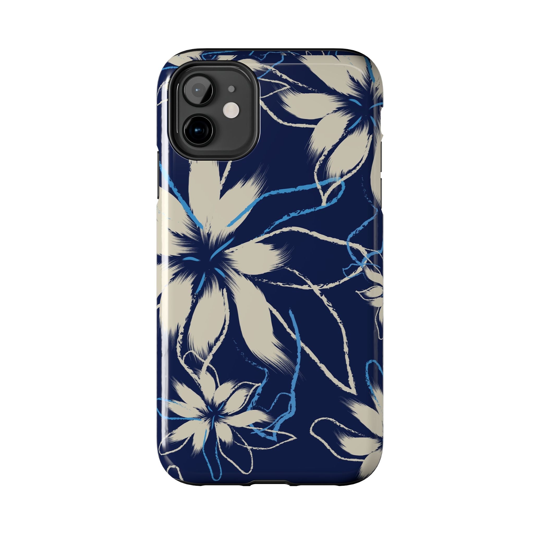 Blue & White Flower | Tough Phone Case