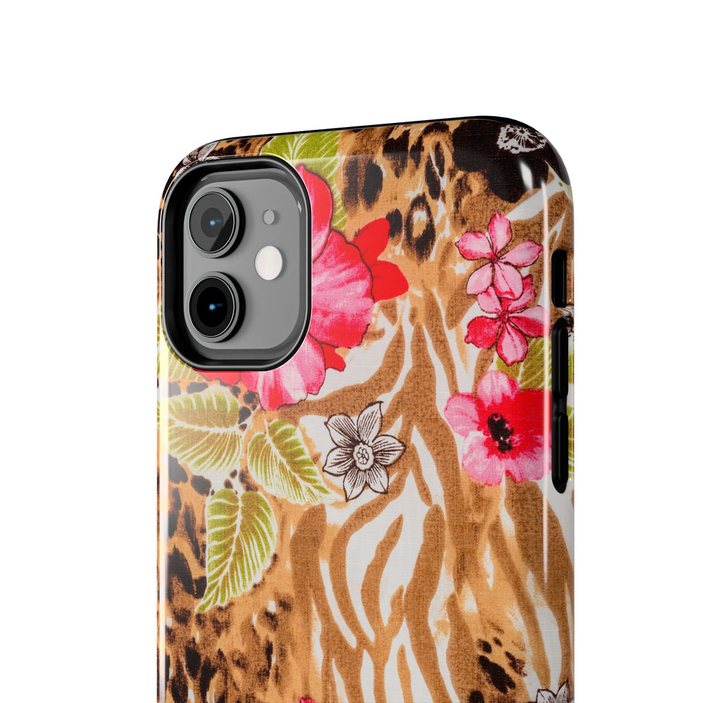 Floral Leopard Print Phone Case | Tough Phone Cases