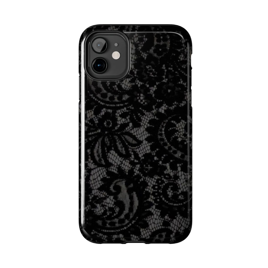 Black Lace Pattern Phone Case | Tough Phone Case