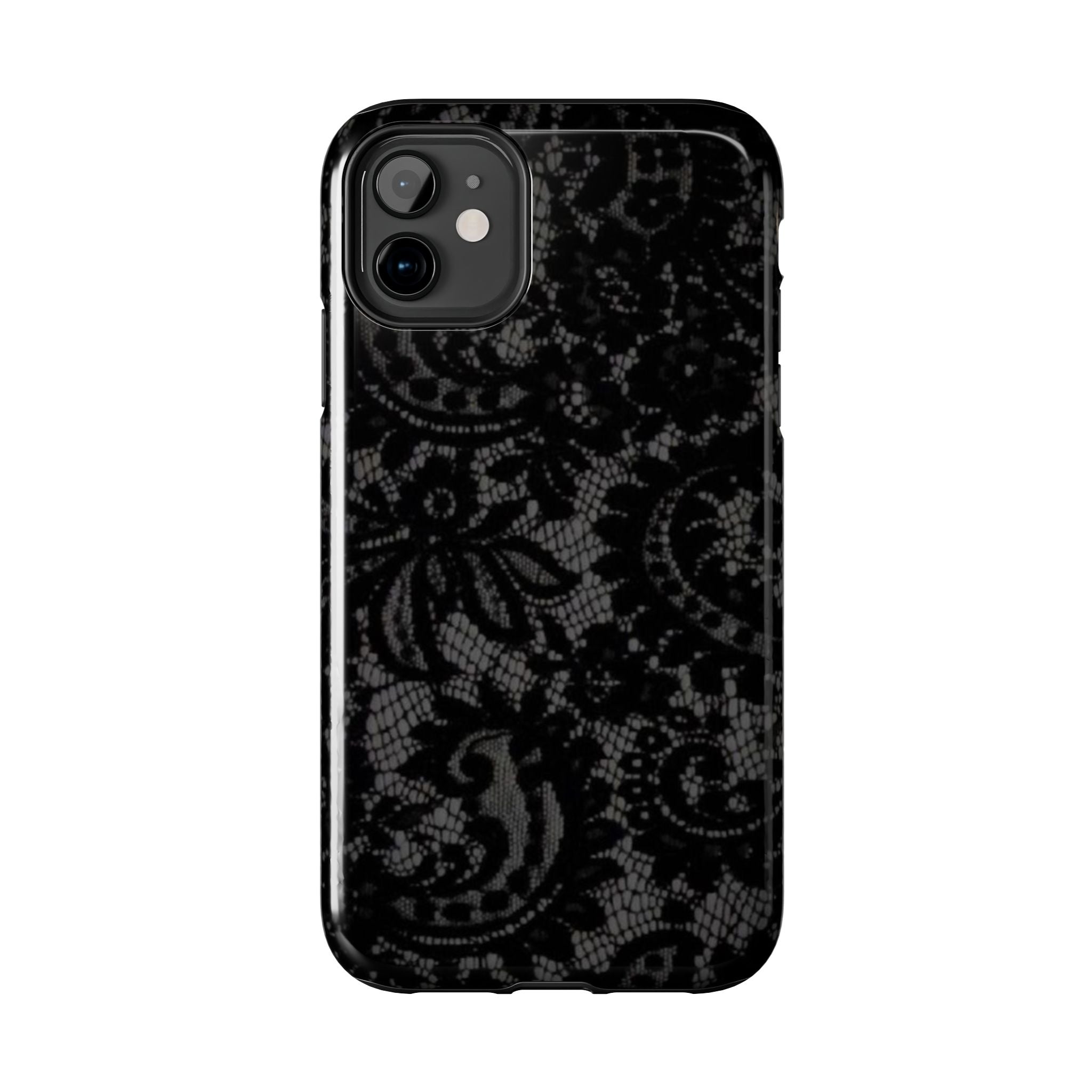 Black Lace Pattern Phone Case | Tough Phone Case