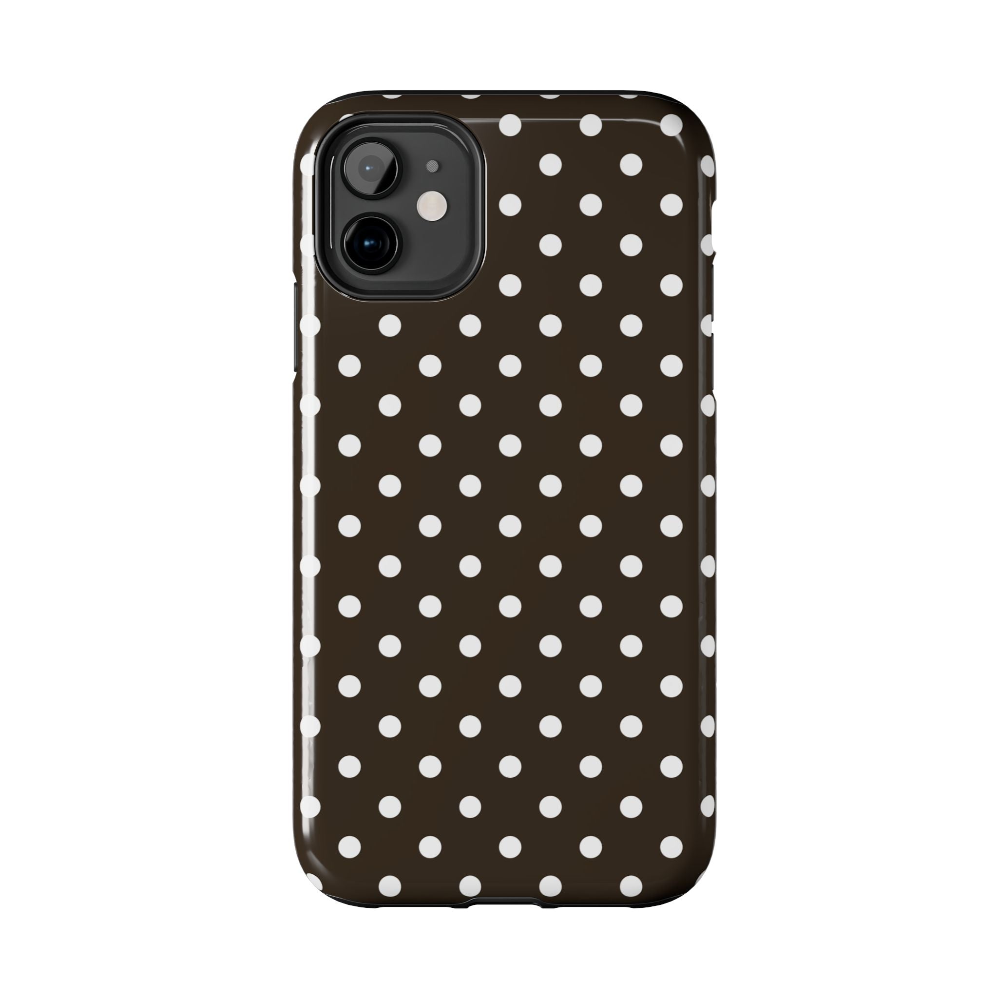 Brown Polka Dot Phone Case | Tough Phone Case "