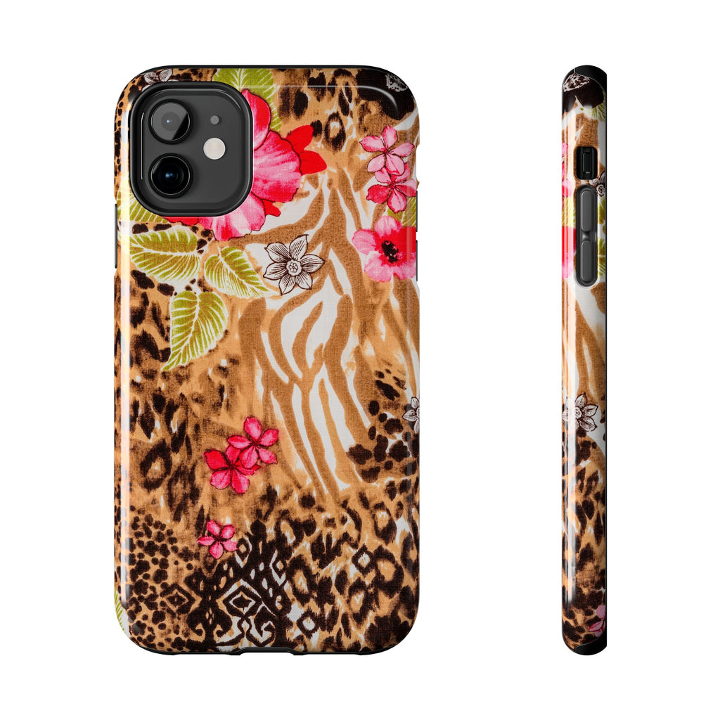 Floral Leopard Print Phone Case | Tough Phone Cases