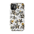 Leopard Zebra Star Pattern Phone Case | Animal Print Tough Phone Case