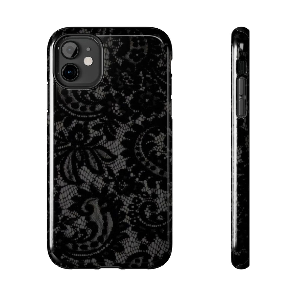 Black Lace Pattern Phone Case | Tough Phone Case