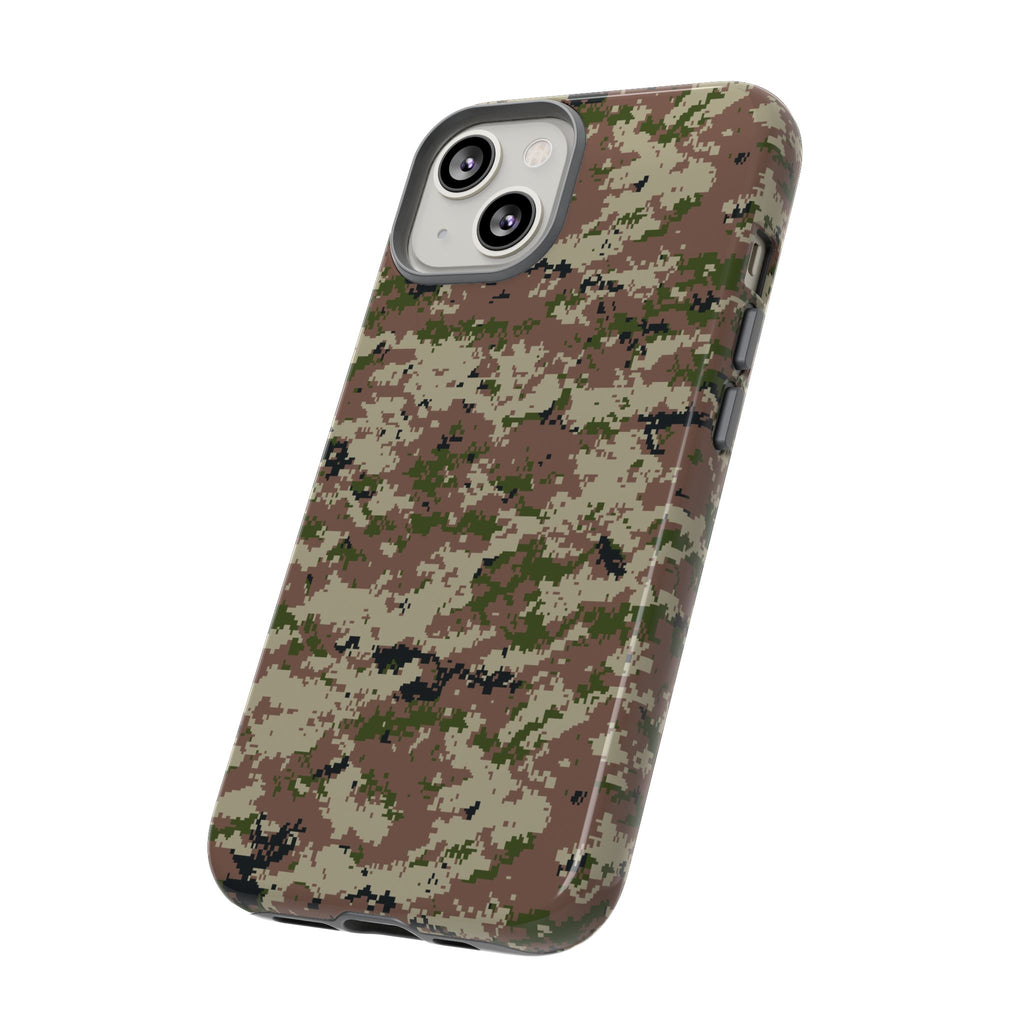 Digital Woodland Camo Tough Cases | Phone Case, Military Camouflage Pattern